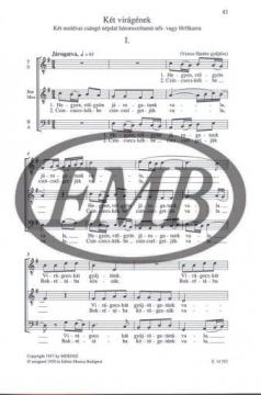 Chorwerke I von Sándor Veress 