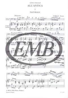 All'antica von Ferenc Farkas für Viola da gamba (Violoncello) und Cembalo (Klavier) im Alle Noten Shop kaufen