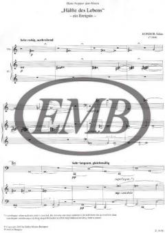 Hälfte des Lebens - ein Ereignis von Adam Kondor für Violoncello und Klavier im Alle Noten Shop kaufen