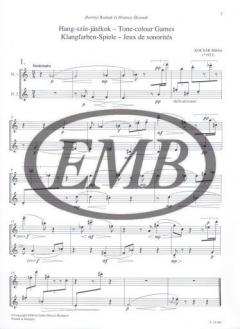 Klangfarben-Spiele für zwei Flöten von Miklos Kocsar im Alle Noten Shop kaufen