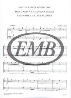 Ungarische Kinderlieder für zwei Violoncelli von Mihaly Hajdu im Alle Noten Shop kaufen