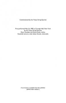 Streichquartett Nr. 3 von Benjamin Lees im Alle Noten Shop kaufen