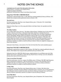 12 Selected Folksong Arrangements von Benjamin Britten 