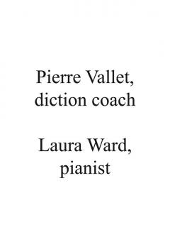 Pronunciation Guide For The French Song Anthology von Richard Walters 