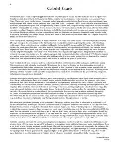 15 Selected Songs Low Voice von Gabriel Fauré 