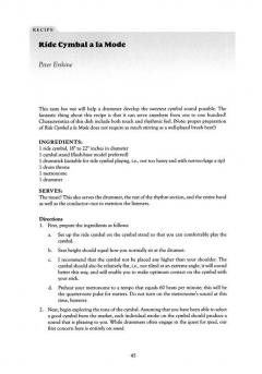 The Drum And Percussion Cookbook (Rick Mattingly) 