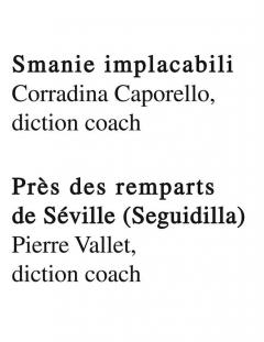 Diction Coach: Arias For Mezzo-Soprano 