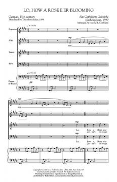 Lo, How A Rose E'er Blooming (Harold Rosenbaum) 