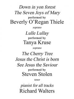 Christmas Songs And Carols von John Jacob Niles 