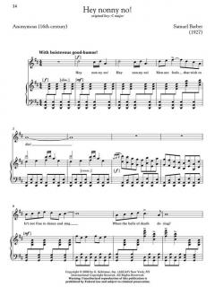 Ten Selected Songs von Samuel Barber 