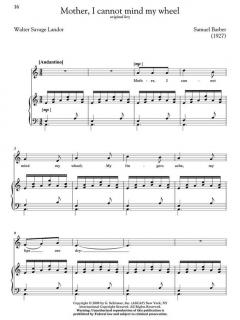 Ten Selected Songs von Samuel Barber 