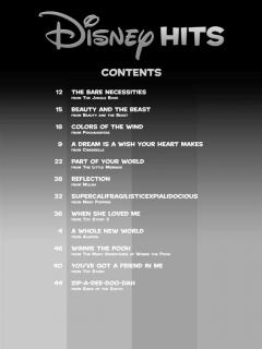 Disney Hits for Easy Piano 