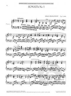 Sonaten Band 1 von Sergei Sergejewitsch Prokofjew 