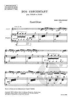 Duo concertant von Igor Strawinsky 