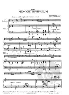 Midnight Euphonium (Euphonium/Baritone Solo) (Progress Series) (Goff Richards) 