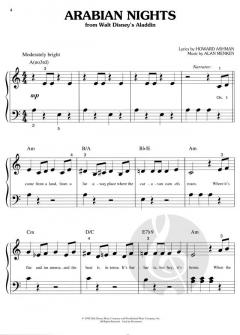 Disney Giant Movie Hits Big Note Piano 