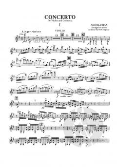 Violin Concerto von Arnold Bax im Alle Noten Shop kaufen