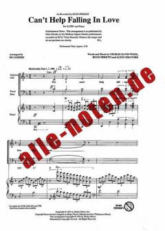 Can't Help Falling In Love (Elvis Presley) 