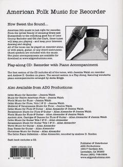 American Folk Music For Recorder (Jessica Walsh) 