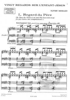 20 Regards Sur L'Enfant-Jesus von Olivier Messiaen für Klavier im Alle Noten Shop kaufen