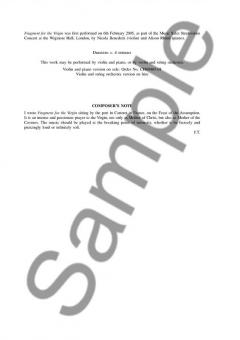 Fragment For The Virgin (John Tavener) 