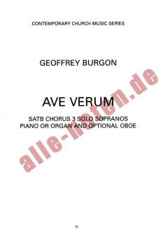 Ave Verum von Geoffrey Burgon 