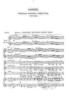 Welcome, Welcome, Mighty King von Georg Friedrich Händel 