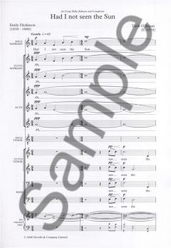 Two Emily Dickinson Settings von Tarik O'Regan 