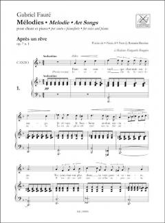 Melodies - Melodie - Art Songs von Gabriel Fauré 