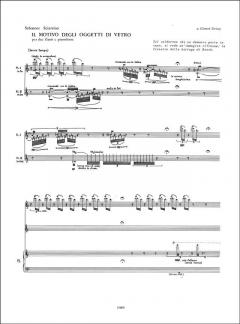 Il Motivo Degli Oggetti di Vetro, per Due Flauti E von Salvatore Sciarrino 
