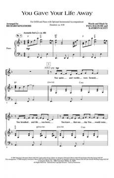 You Gave Your Life Away (Paul Baloche) 