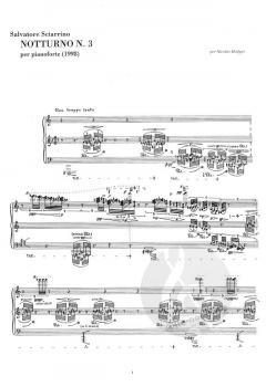 Notturno N. 3, Per Pianoforte von Salvatore Sciarrino 
