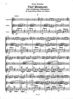Fünf Miniaturen nach schottischen Volksweisen (Erwin Schaller) 