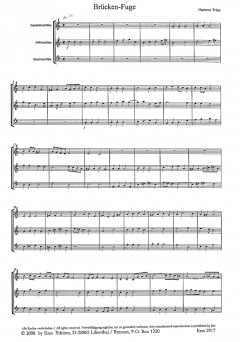 Fugen (über drei Volkslieder) (Hartmut Tripp) 