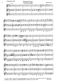Fugen Zauber (2-3 Klarinetten in Bb) von Hartmut Tripp 