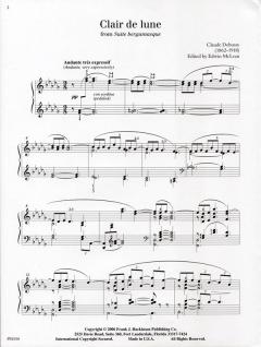 Clair de lune from Suite bergamasque von Claude Debussy 