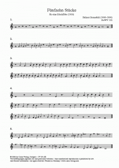 15 Stücke für 1-3 Blockflöten im Alle Noten Shop kaufen (Partitur)