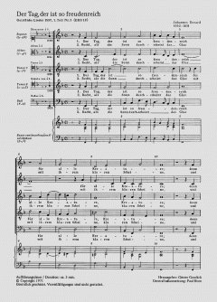 Der Tag, der ist so freudenreich (Johannes Eccard) 