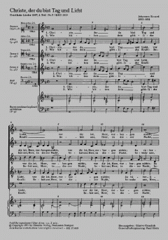 Christe, der du bist Tag und Licht (Johannes Eccard) 