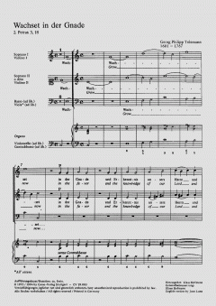 Wachset in der Gnade (Georg Philipp Telemann) 