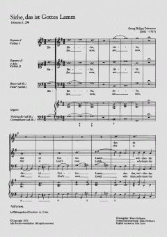 Siehe, das ist Gottes Lamm (Georg Philipp Telemann) 