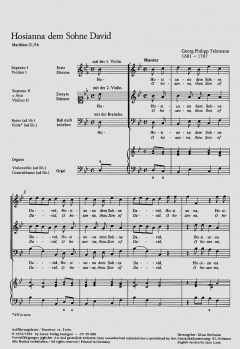 Hosianna dem Sohne David (Georg Philipp Telemann) 