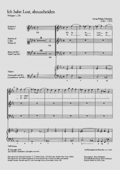 Ich habe Lust, abzuscheiden (Georg Philipp Telemann) 