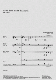 Meine Seele erhebt den Herrn (Georg Philipp Telemann) 