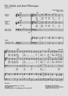 Wie lieblich sind deine Wohnungen (Georg Philipp Telemann) 