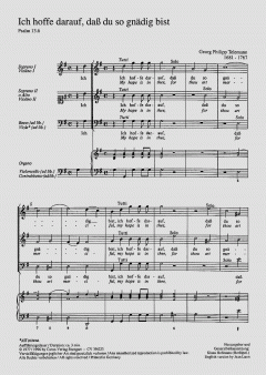 Ich hoffe darauf, dass du so gnädig bist (Georg Philipp Telemann) 