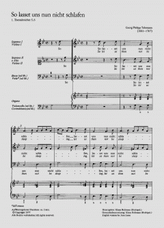 So lasset uns nun nicht schlafen (Georg Philipp Telemann) 