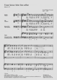 Unser keiner lebet ihm selber (Georg Philipp Telemann) 