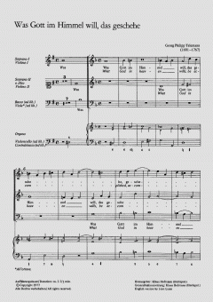 Was Gott im Himmel will, das geschehe (Georg Philipp Telemann) 