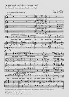O Heiland reiss die Himmel auf (Hans Georg Pflüger) 